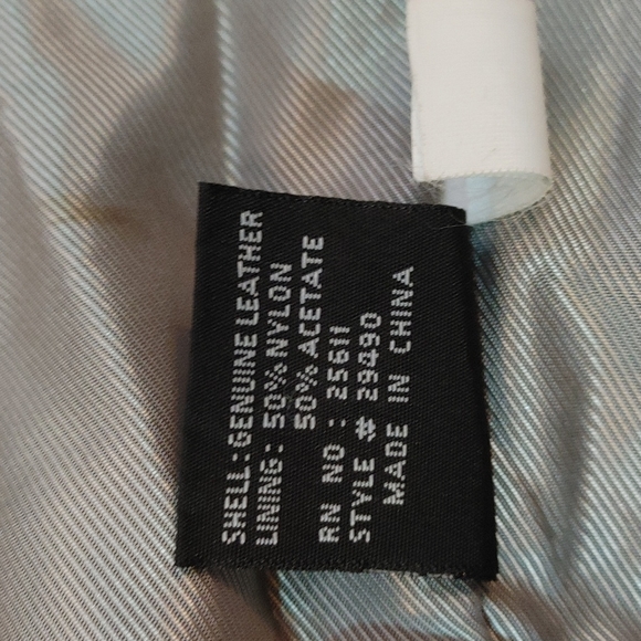 Guess Black Leather Jacket, Womens size Large - Picture 6 of 12